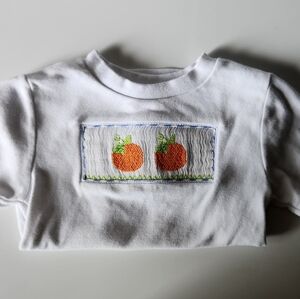 Smocked pumpkins 3T